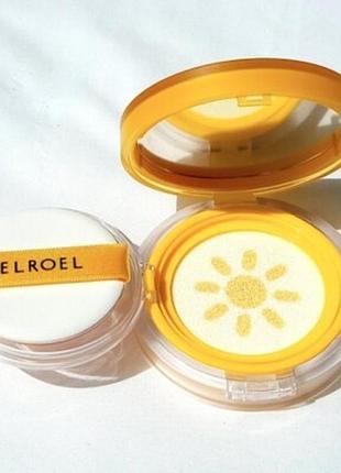 Сонцезахисний кушон для обличчя elroel pang pang yellow sun cushion spf50