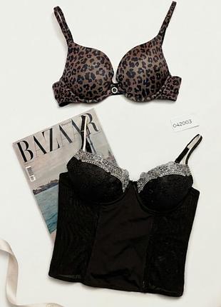 Набор женского 75b белья s primark леопардовый бюстгальтер и корсет colours of the world темный шоколад