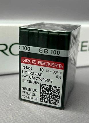 Иглы для плоскошовных машин groz beckert uy 128gas gebedur 90