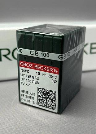 Иглы для плоскошовных машин groz beckert uy 128gas gebedur 80