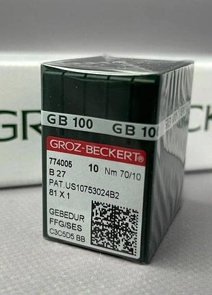Иглы для промышленных оверлоков groz beckert в27 gebedur 70