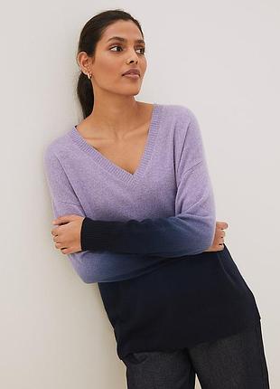 Джемпер mark &amp; Spencer с v-образным вырезом из 100% кашемиа,