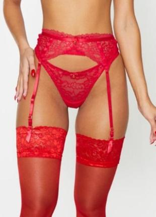 Пояс для чулок ann summers кружевной с шикарным атласом.новый,с бирками.
