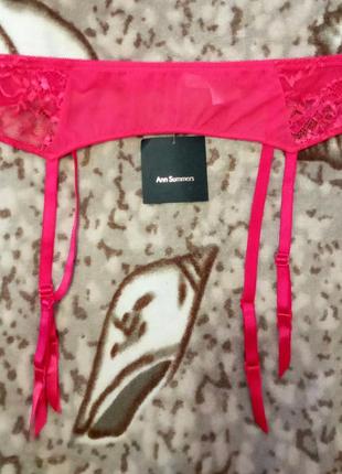 Пояс для чулок ann summers кружевной с шикарным атласом.новый,с бирками.