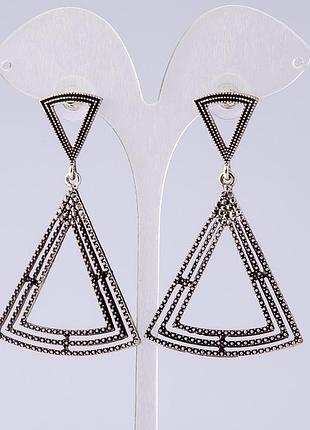 Серьги вечерние длинные l- 6,5 см