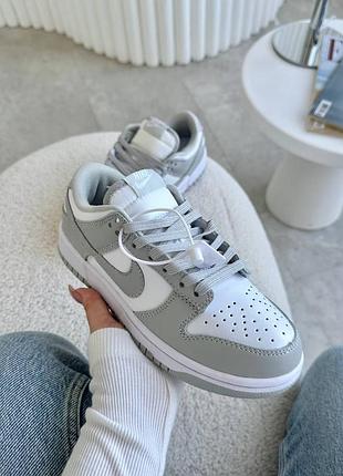 Кроссовки nike dunk серые