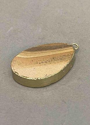Кулон срез яшма пейзажная 4,5х3,3см