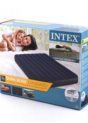 Надувной матрас intex 137-191-25см