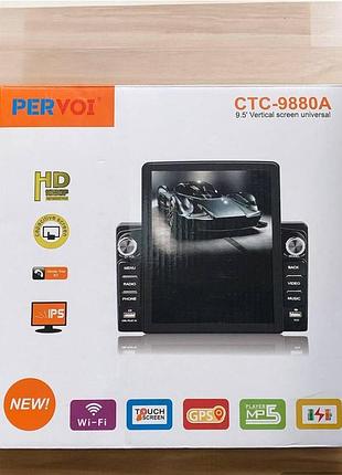 Автомагнитола pervoi ctc-9880a c сенсорным экраном, wi-fi ,gps hd 1080