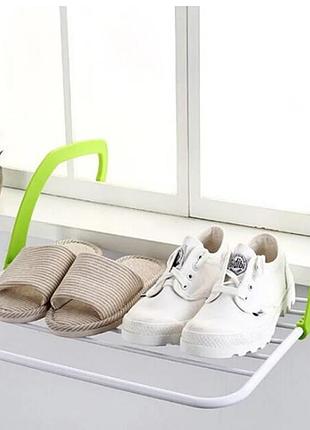 Сушилка для белья навесная fold clothes shelf на батарею