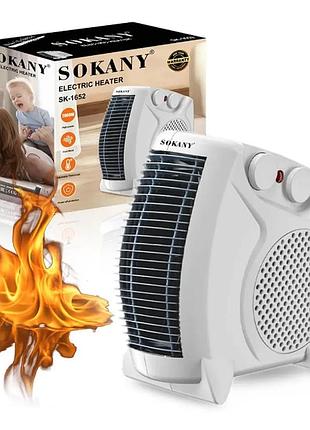 Тепловентилятор дуйка 2000 вт sokany sk-1652 обогреватель настольный