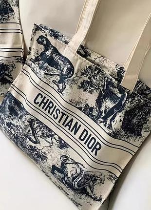 Сумка-шоппер christian с класичним візерунком toile de jouy
