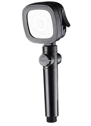 Насадка для душа высокого давления shower head (черный,белый)