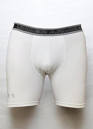 Чоловічі компресійні шорти under armour heatgear compression short-wht