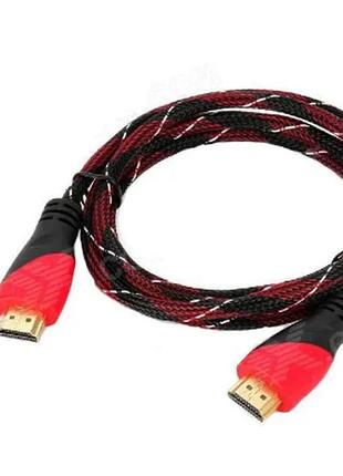 Кабель мультимедійний hdmi/hdmi 3 m для телевізорів dvd плазмових+жк панелей ігрових консолей