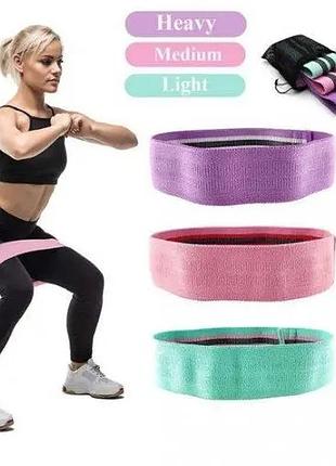 Тканевые резинки для фитнеса и спорта u-powex hip resistance band
