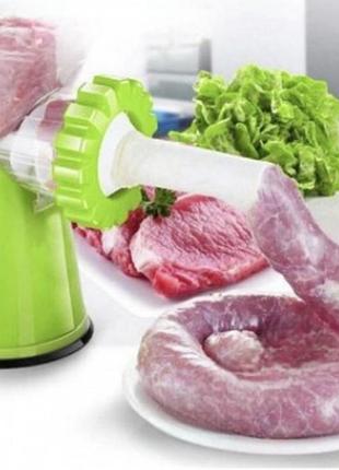 Ручная мясорубка с насадками для колбасы из нержавеющей стали