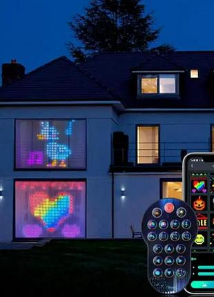 Умная гирлянда-штора smart-штора led 3х2 м подключение через приложение на телефоне