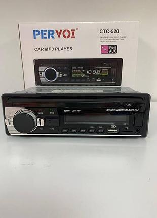 Автомагнитола pervoi ctc-520 c bluetooth,4x60watt,быстрая зарядка usb