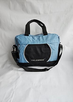 Сумка мессенджер celebrex голубая с черным новинка