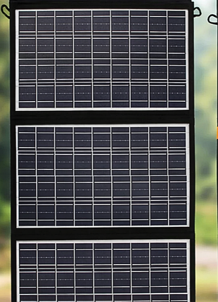 Мощная солнечная панель 45w с type-c pd зарядка для ноутбука и iphone / quick charge / 3 секции