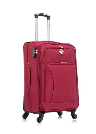 Чемодан bonro tourist 4 колеса (средняя) вишнёвый