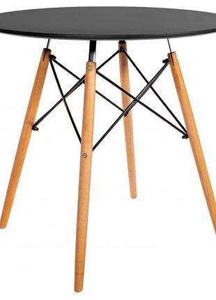 Стол обеденный круглый bonro в-957-600 черный
