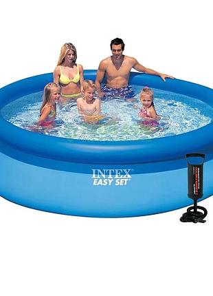 Надувной бассейн intex 28120-4, 305 х 76 см (чаша, фильтр 2 006 л/ч, подстилка, тент, насос)