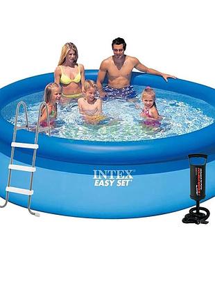 Надувной бассейн intex 28120-5, 305 х 76 см (чаша, фильтр 2 006 л/ч, подстилка, тент, насос, лестница)