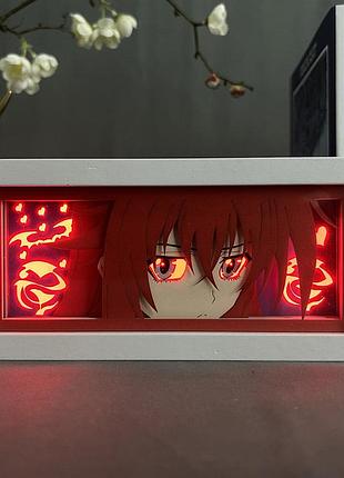 Многослойный ночник лампа аниме риас гремори rias gremory светильник high school dxd старшая школа rgb