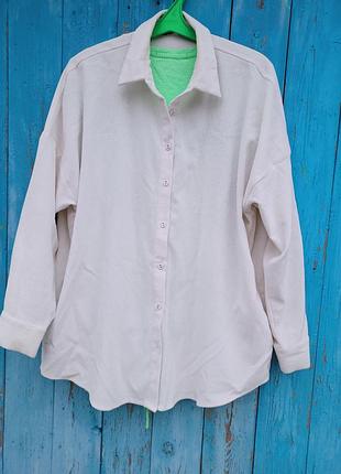 Якісна брендова сорочка, мікровельвет,l-xl,zara.