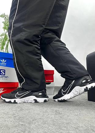 Nike react black white 8