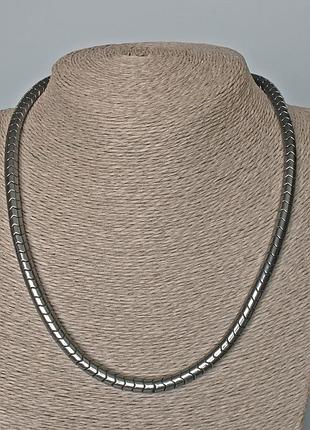 Намисто гематит зигзаг d-6х5мм+-l-48см+-