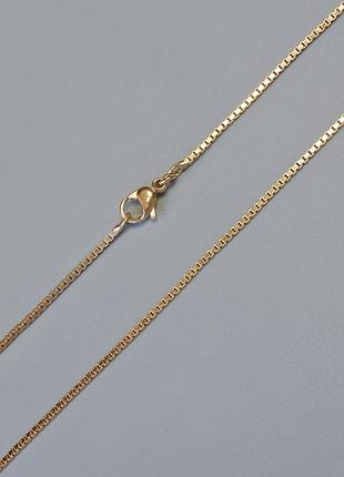 Цепочка xuping позолота 18к s-1мм+- l-60см+-