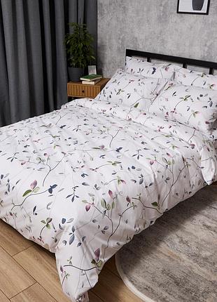 Комплект постільної білизни moon&star бязь gold люкс airy garden сімейні 160х220х2 наволочки 2х50х70