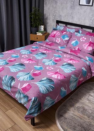 Комплект постельного белья moon&star бязь gold люкс aqua petals king size 220x240 наволочки 2х70х70