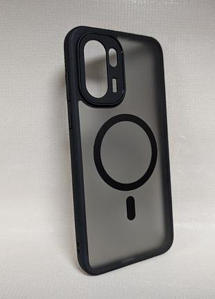 Чехол для oneplus 15r / ванплюс 15р, bq, magsafe, противоударный, полупрозрачный, черный