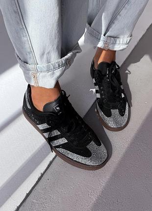 Кросівки adidas samba black swarovski