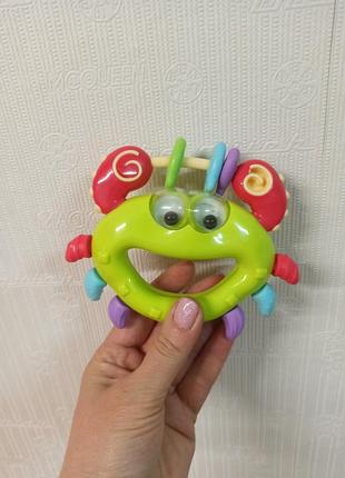 Игрушка погремушка для младенцев краб, 4