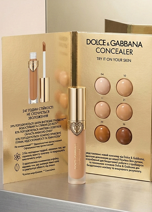Dolce&amp;gabbana everlast concealer - матирующий консилер, пробный образец, 6х0,7 мл