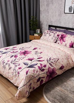 Комплект постельного белья moon&star бязь gold люкс blush garden полуторный 143х210 наволочки 2х50х70