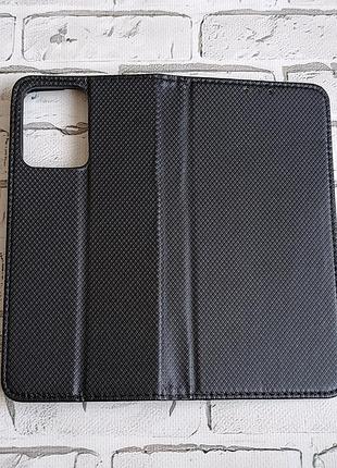Чехол-книжка (book case) для xiaomi redmi note 12 4g черный с отделением для карт