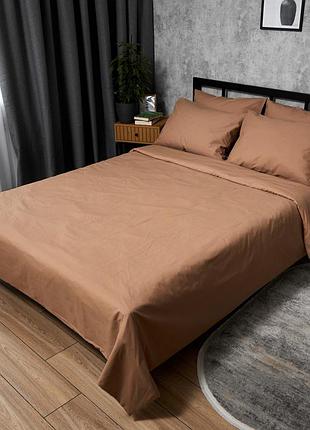 Комплект постельного белья moon&star бязь gold люкс caramel luxe king size 220x240 наволочки 2х70х70