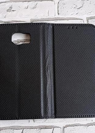 Чехол-книжка (book case) для samsung galaxy s6 g920 черный с отделением для карт (flip case)