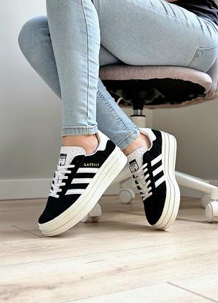 Кросівки adidas gazelle bold black