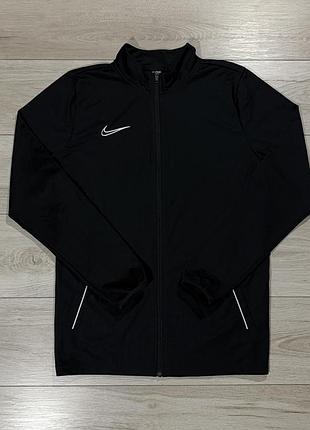 Зручна чорна спортивна кофта олімпійка найк nike dri-fit, xl, оригінал