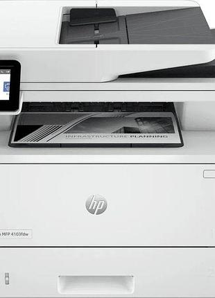 Мфу а4 ч/б hp laserjet pro 4103fdw c wi-fi