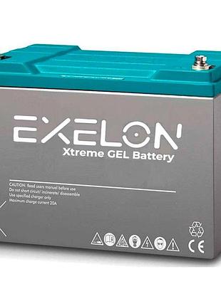 Exelon акумуляторна батарея exelon 100-12 gel 12v 100 ah (330 x 173 x 218), 30.4 kg grey q1/48
