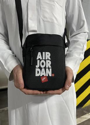 Сумка jordan джордан оксфорд черная для мужчин компактная для ежедневного использования