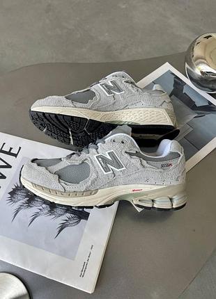 Женские кроссовки new balance 2002r grey 1950 беланс серого цвета
